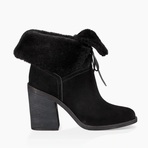 UGG JERENE BLACK BOOTS - size 9.5 - Picture 2 of 10